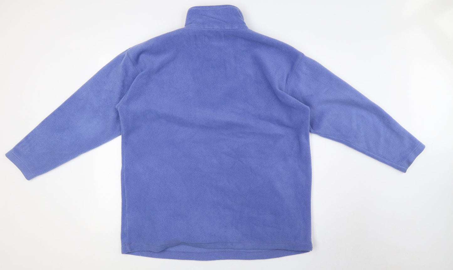 Nuggets Womens Blue Polyester Pullover Sweatshirt Size M Zip - Pockets