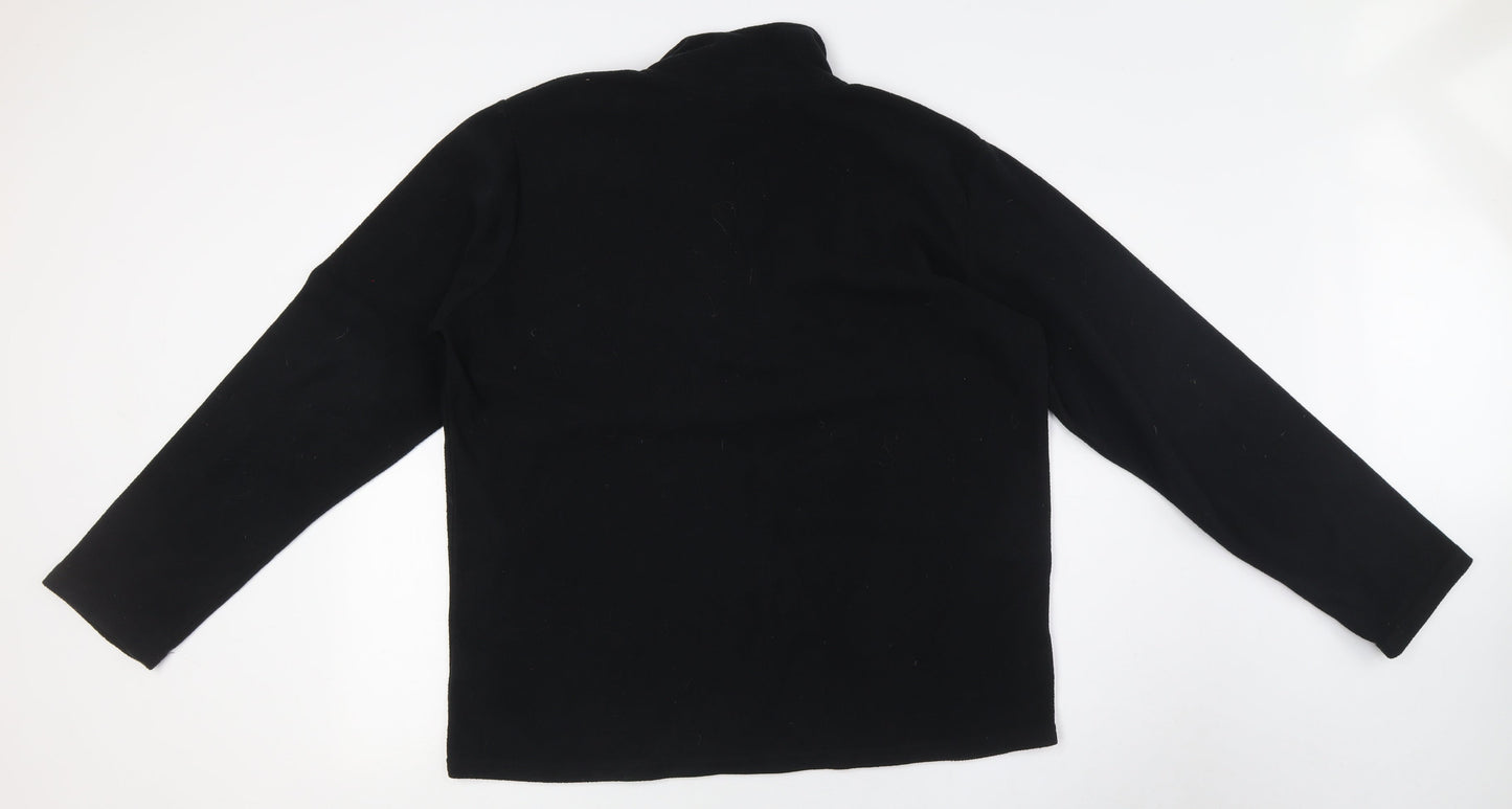 FREEDOM TRAIL Mens Black Polyester Pullover Sweatshirt Size L