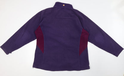 Hi Gear Womens Purple Jacket Coatigan Size 20 Zip - Interactive