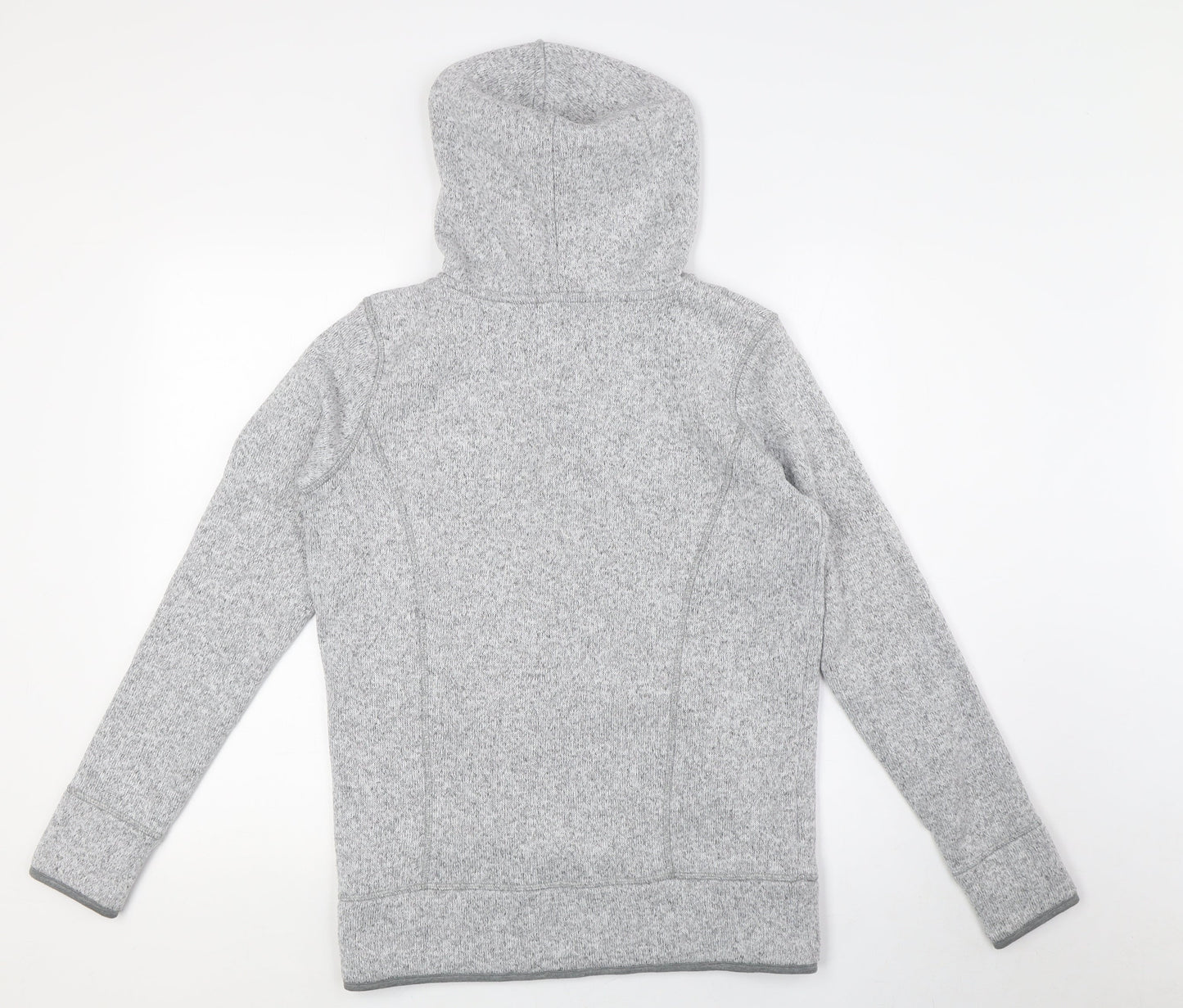 NEXT Womens Grey Polyester Pullover Hoodie Size 8 Zip - Pockets