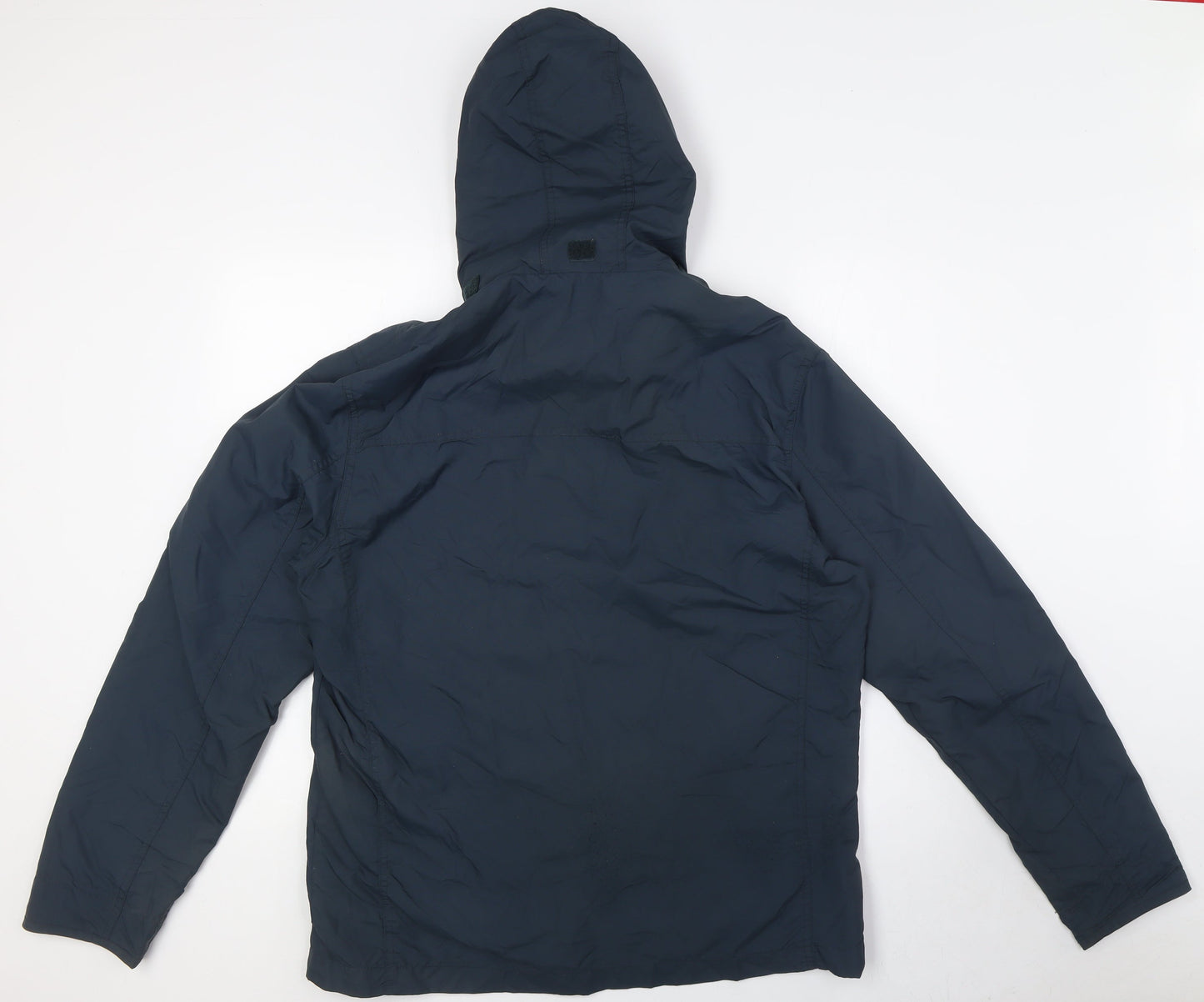 Atlantic Bay Mens Blue Jacket Size M Zip