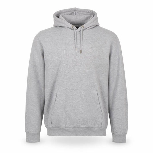 Front view of Star Wars men’s grey cotton pullover hoodie, size L, - star wars