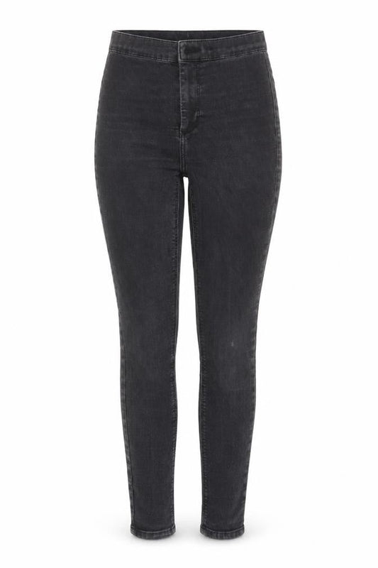 Topshop Womens Black Cotton Jegging Jeans Size 26 in L25 in Slim