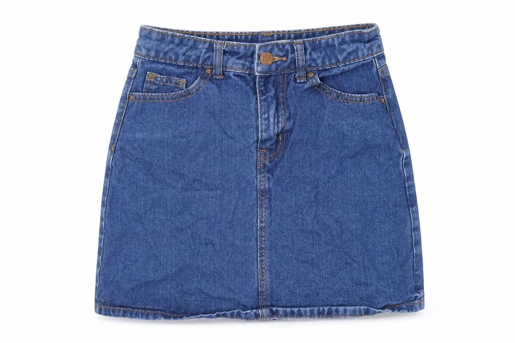 Denim Co. Womens Blue Cotton Mini Skirt Size 6