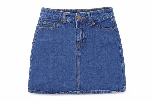 Denim Co. Womens Blue Cotton Mini Skirt Size 6
