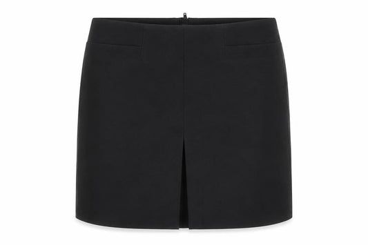 United Colors of Benetton Womens Black Polyester Mini Skirt Size 10 Zip