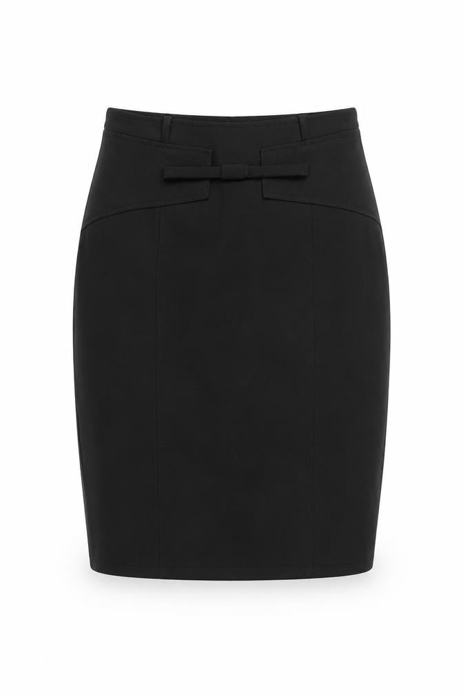 Zara Womens Black Polyester Straight & Pencil Skirt Size S Zip