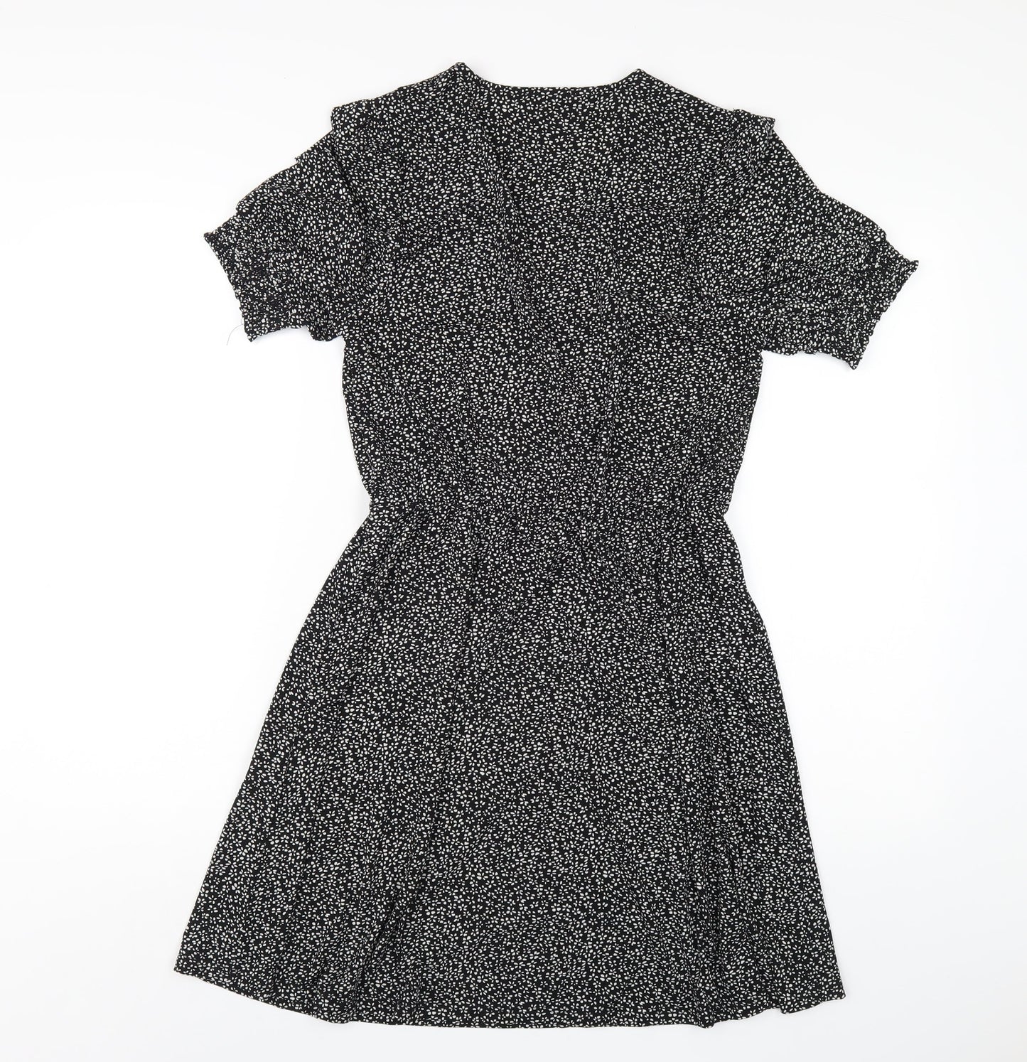 OVS Womens Black Polyester A-Line Size S V-Neck Pullover