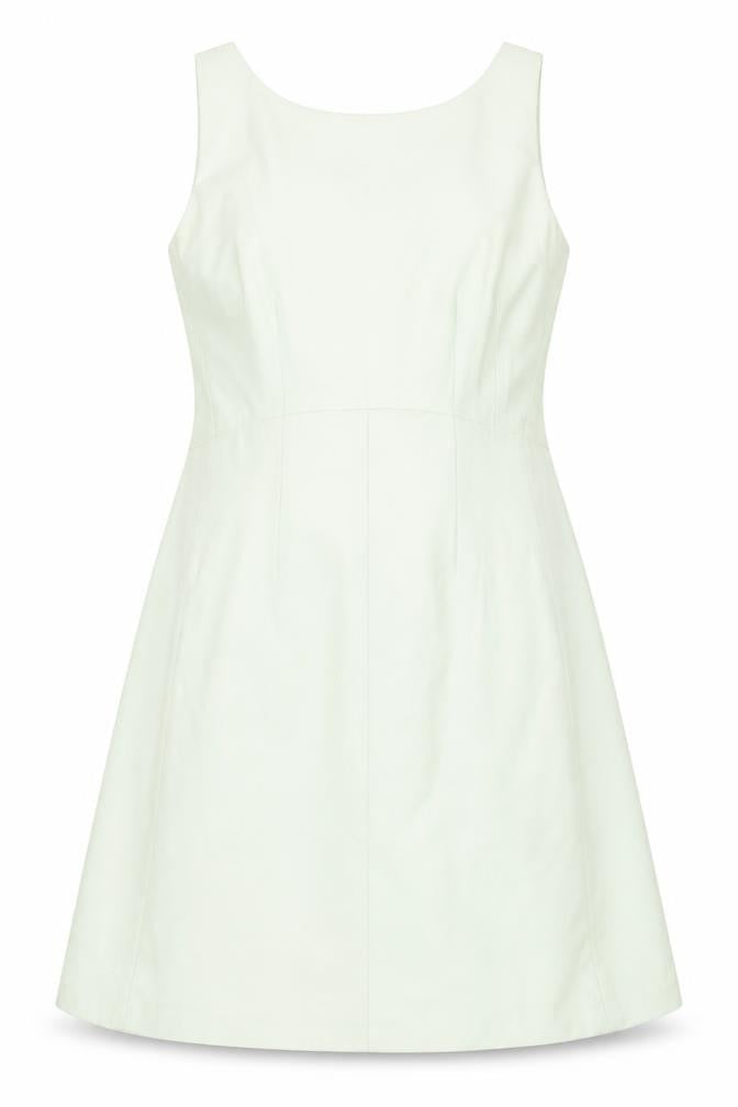 Coast Womens Green Polyester A-Line Size 12 Round Neck Zip