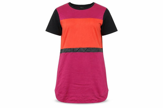 River Island Womens Multicoloured Polyamide T-Shirt Dress Size 10 Round Neck Pullover
