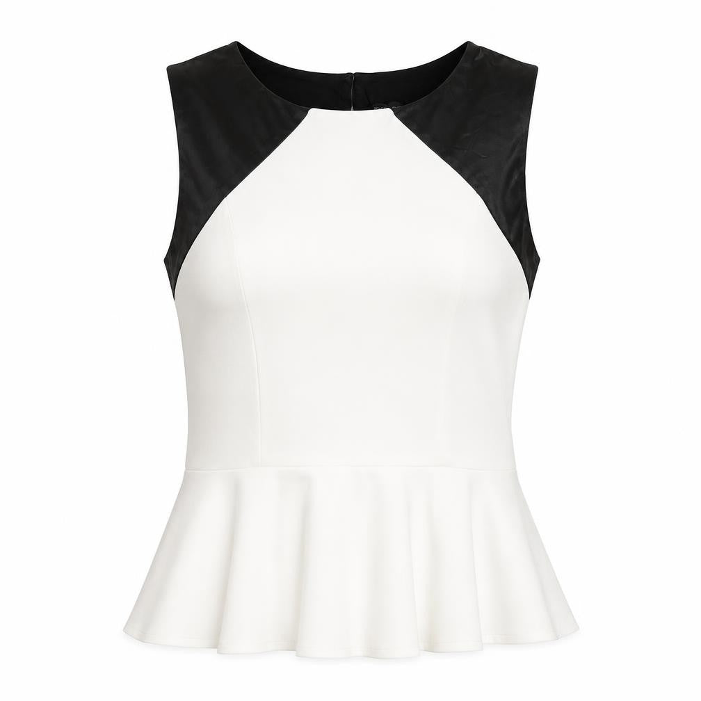 Dorothy Perkins Womens White Polyester Basic T-Shirt Size 16 Round Neck