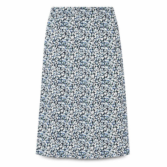 Marks & Spencer Womens Multicoloured Floral Viscose A-Line Skirt Size 14
