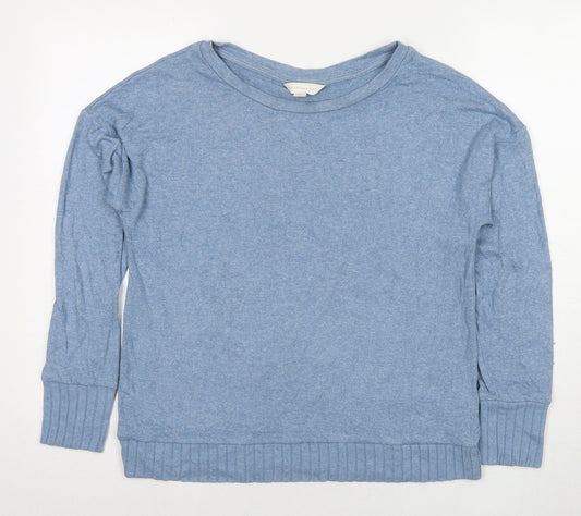 Marks and Spencer Womens Blue Viscose Pullover Sweatshirt Size 12 Pullover