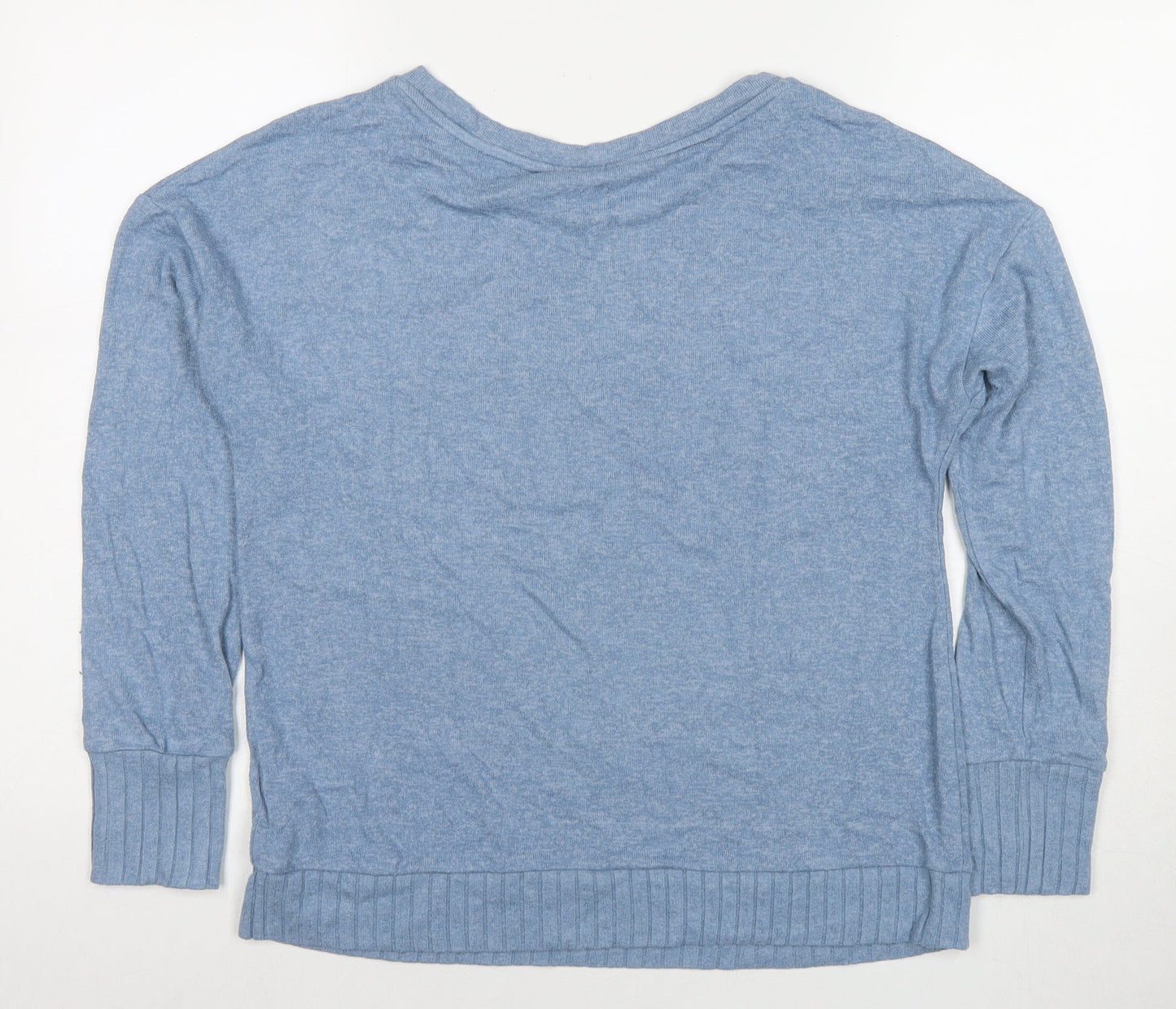 Marks and Spencer Womens Blue Viscose Pullover Sweatshirt Size 12 Pullover