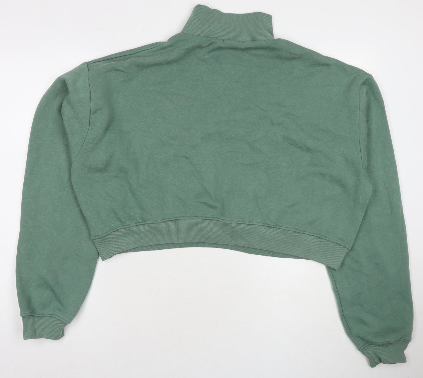 PRETTYLITTLETHING Womens Green Cotton Pullover Sweatshirt Size XL Pullover