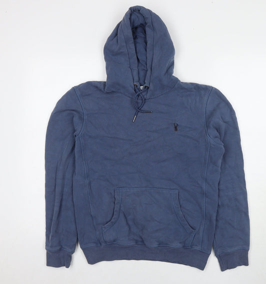 NEXT Mens Blue Cotton Pullover Hoodie Size S
