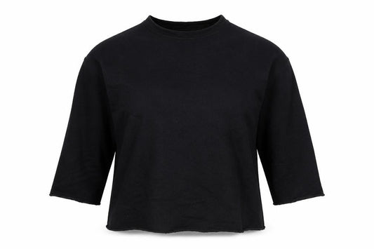 ASOS Womens Black Cotton Pullover Sweatshirt Size 10 Pullover