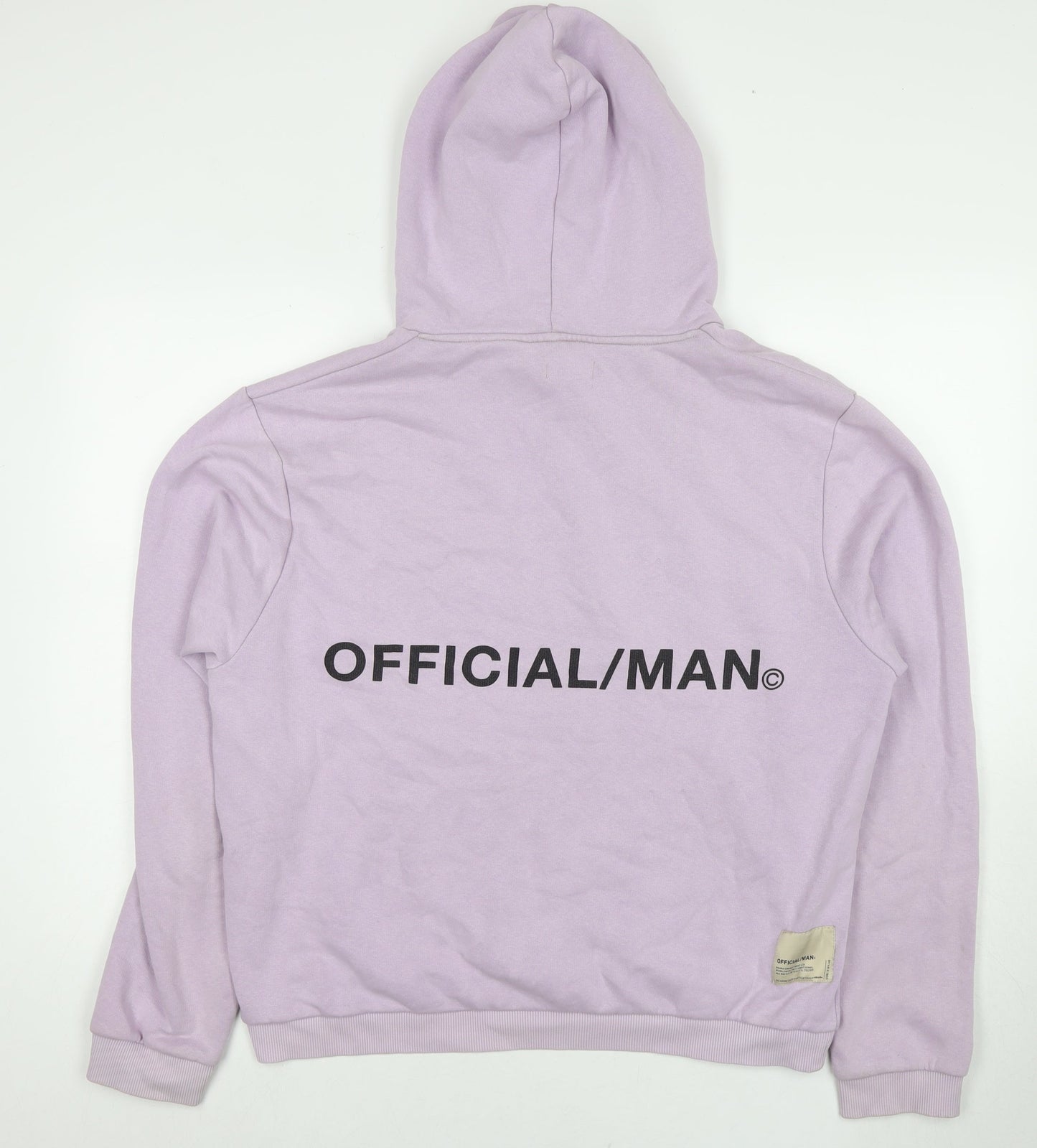 Boohoo Mens Purple Cotton Pullover Hoodie Size 2XL - Logo