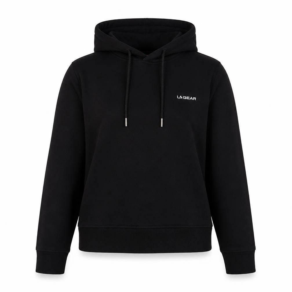 LA Gear Womens Black Cotton Pullover Sweatshirt Size 10 Pullover - Logo