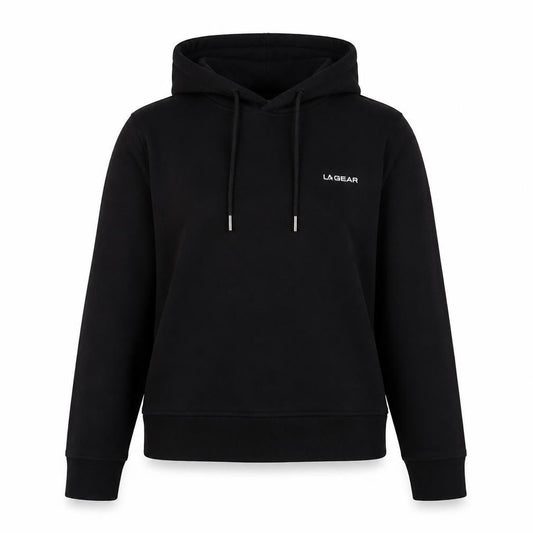 LA Gear Womens Black Cotton Pullover Sweatshirt Size 10 Pullover - Logo