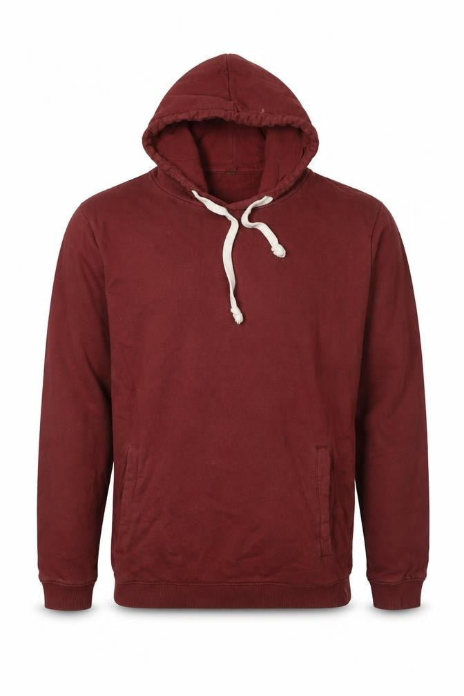 Teemill Mens Brown Cotton Pullover Sweatshirt Size S - Pockets
