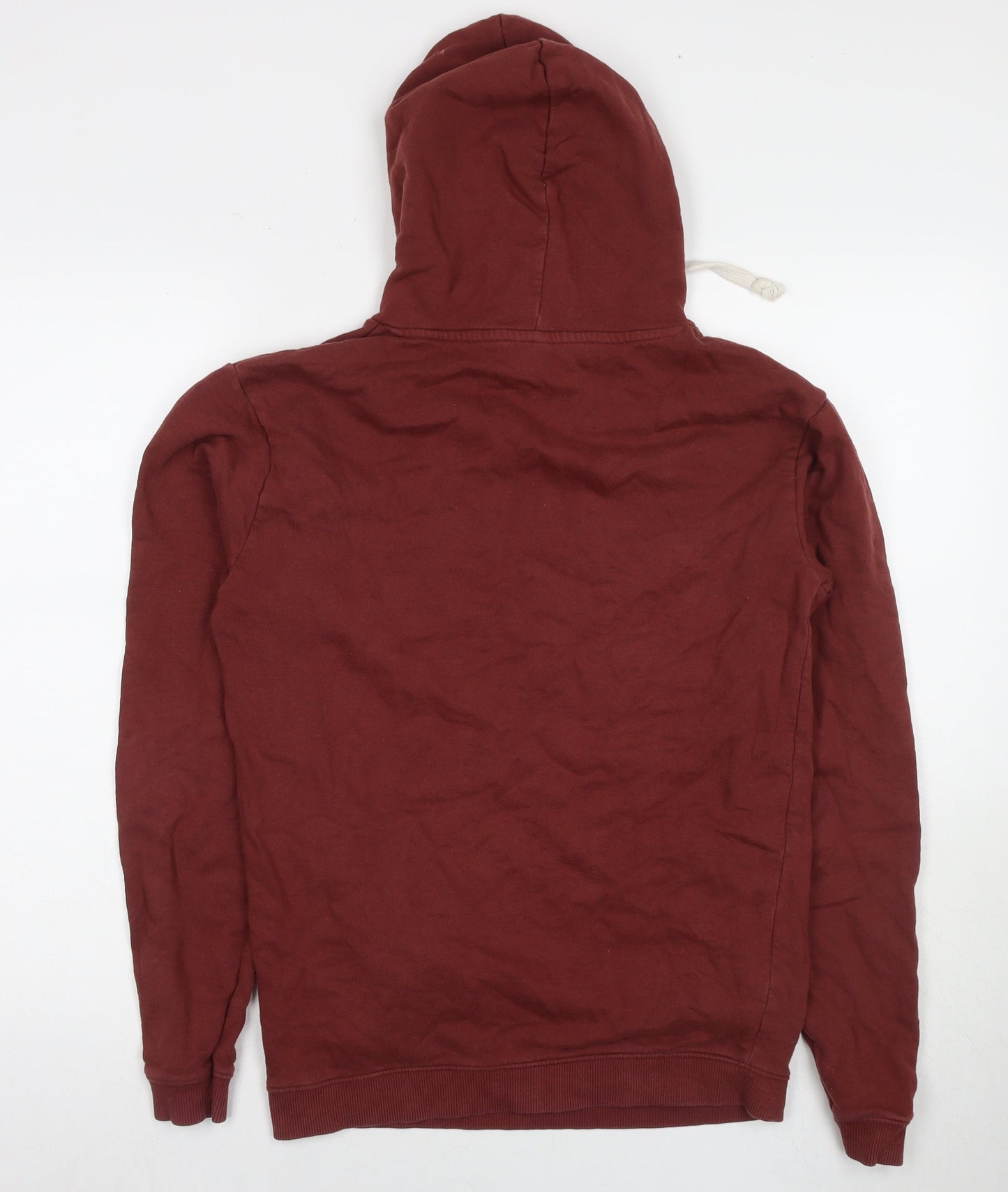 Teemill Mens Brown Cotton Pullover Sweatshirt Size S - Pockets