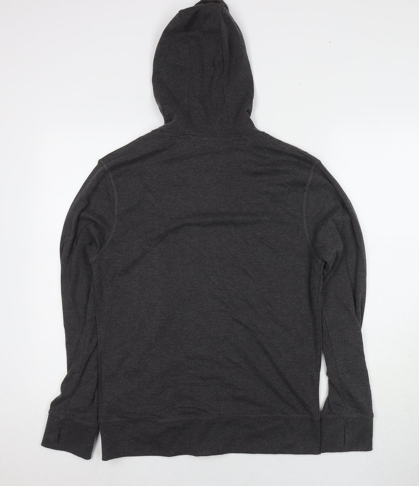 LA Gear Womens Grey Cotton Full Zip Hoodie Size 16 Pullover