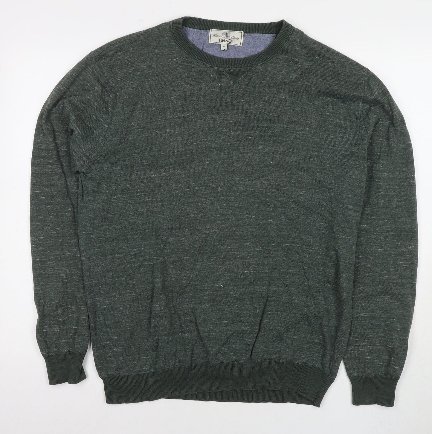 NEXT Mens Green Cotton Pullover Sweatshirt Size XL