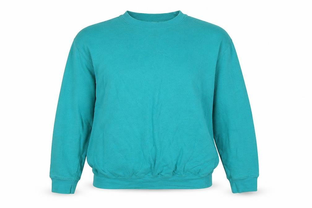 Damart Womens Blue Cotton Pullover Sweatshirt Size 12 Pullover - Size 12-14