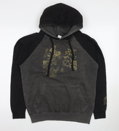 Preloved Universal Studios Monsters Mens Grey Cotton Pullover Hoodie Size M - Avengers - Front