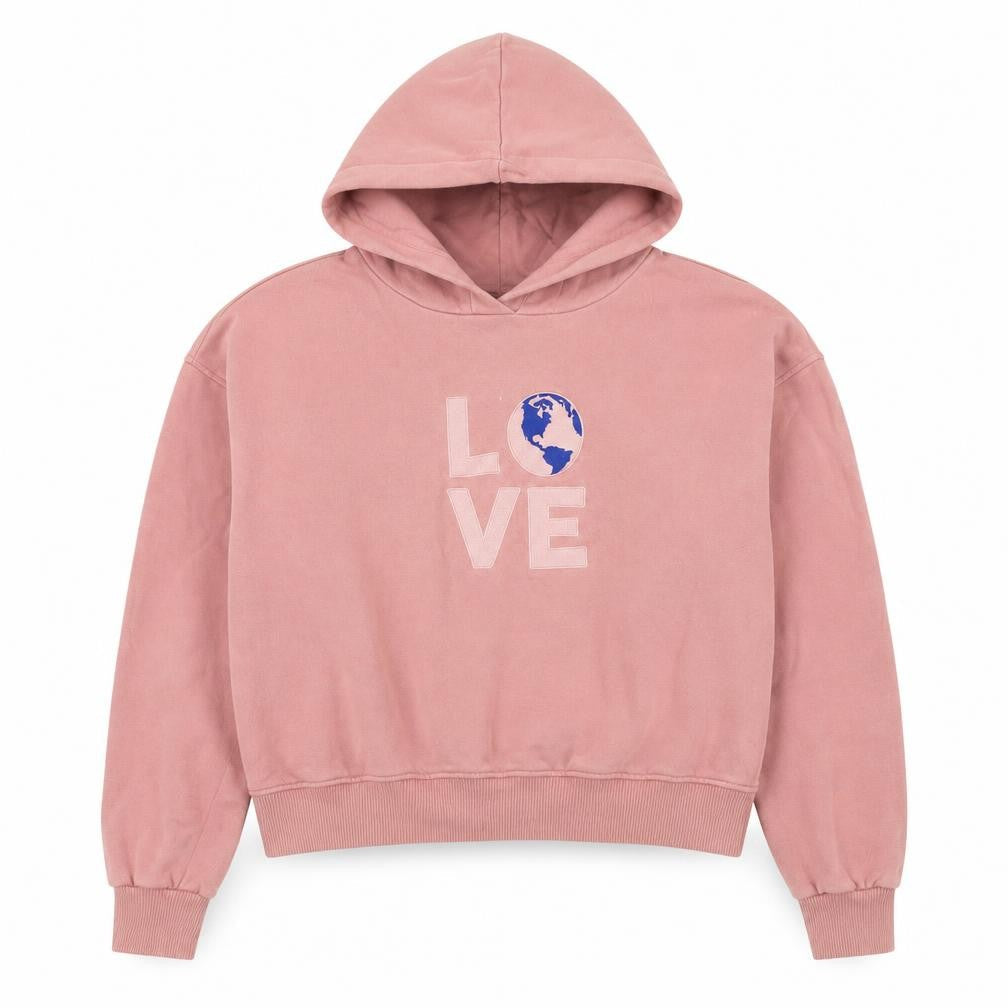 Bershka Womens Pink Cotton Pullover Sweatshirt Size S Pullover - Love