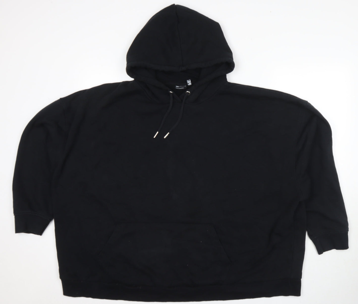 ASOS Womens Black Cotton Pullover Sweatshirt Size 22 Pullover