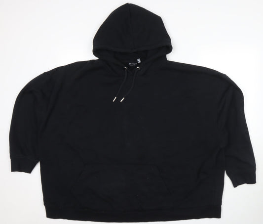 ASOS Womens Black Cotton Pullover Sweatshirt Size 22 Pullover