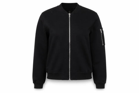 Missguided Womens Black Polyester Full Zip Sweatshirt Size 6 Zip