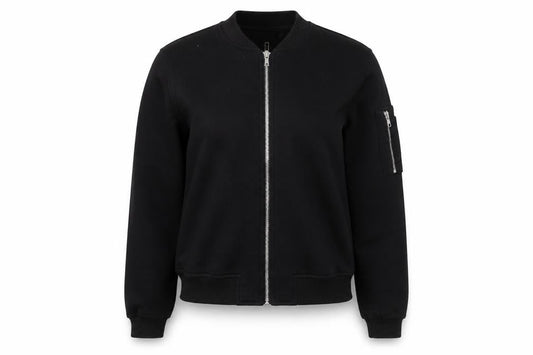 Missguided Womens Black Polyester Full Zip Sweatshirt Size 6 Zip