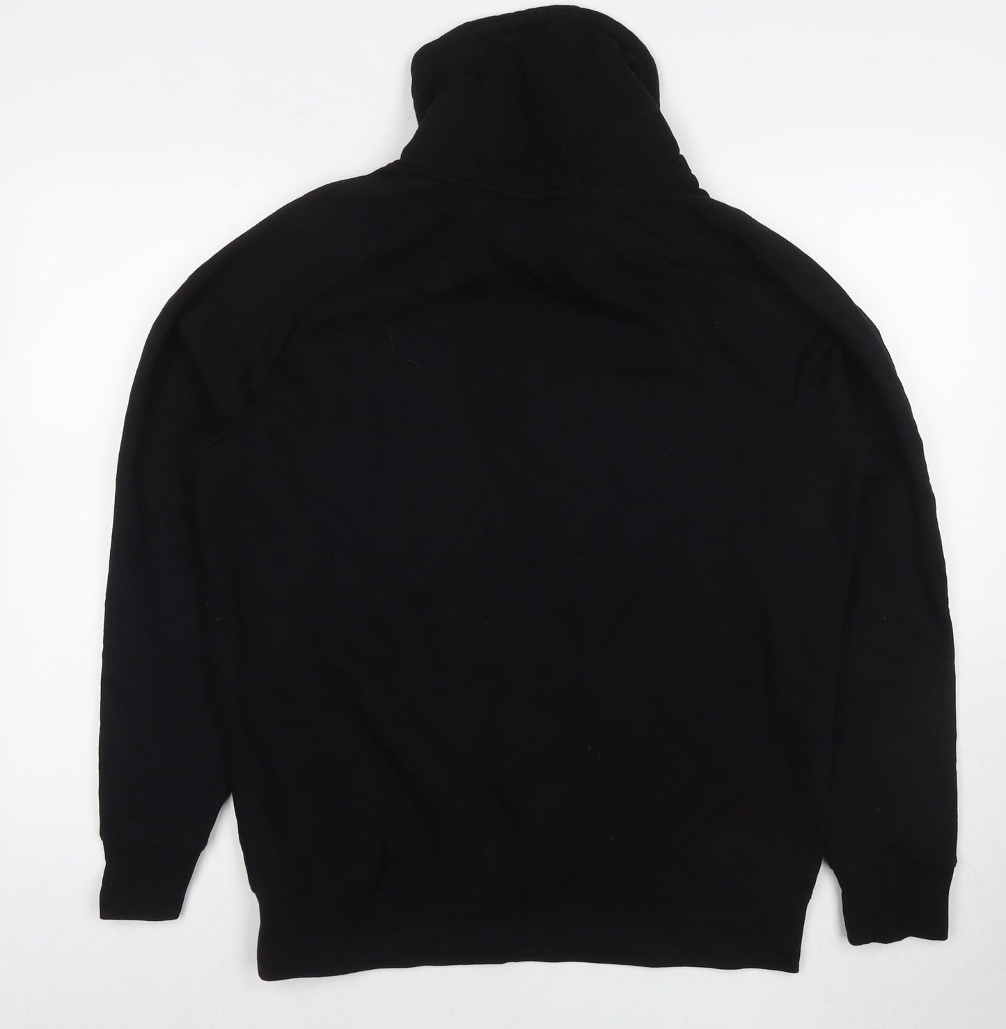 Divided by H&M Mens Black Cotton Pullover Sweatshirt Size M - Geometric Detail