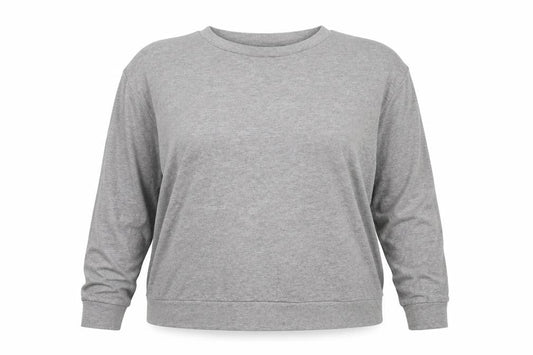 ASOS Womens Grey Cotton Pullover Sweatshirt Size 16 Pullover