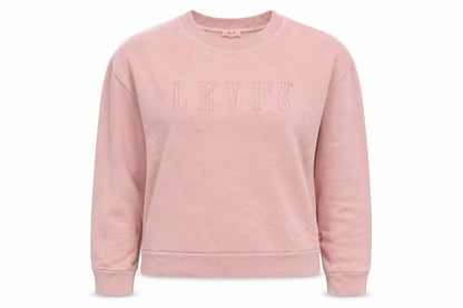 Levi's Womens Pink Cotton Pullover Sweatshirt Size M Pullover - Logo