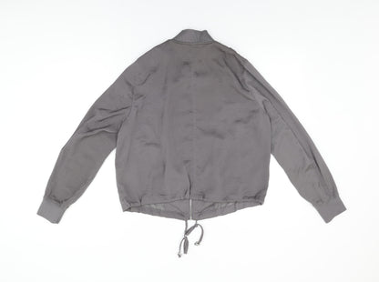 H&M Womens Grey Jacket Size 12 Zip