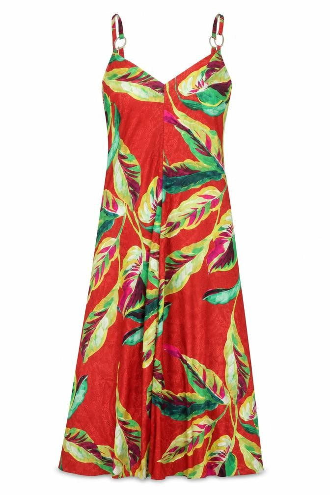 Et Vous Womens Red Geometric Polyester Maxi Size 8 V-Neck Pullover