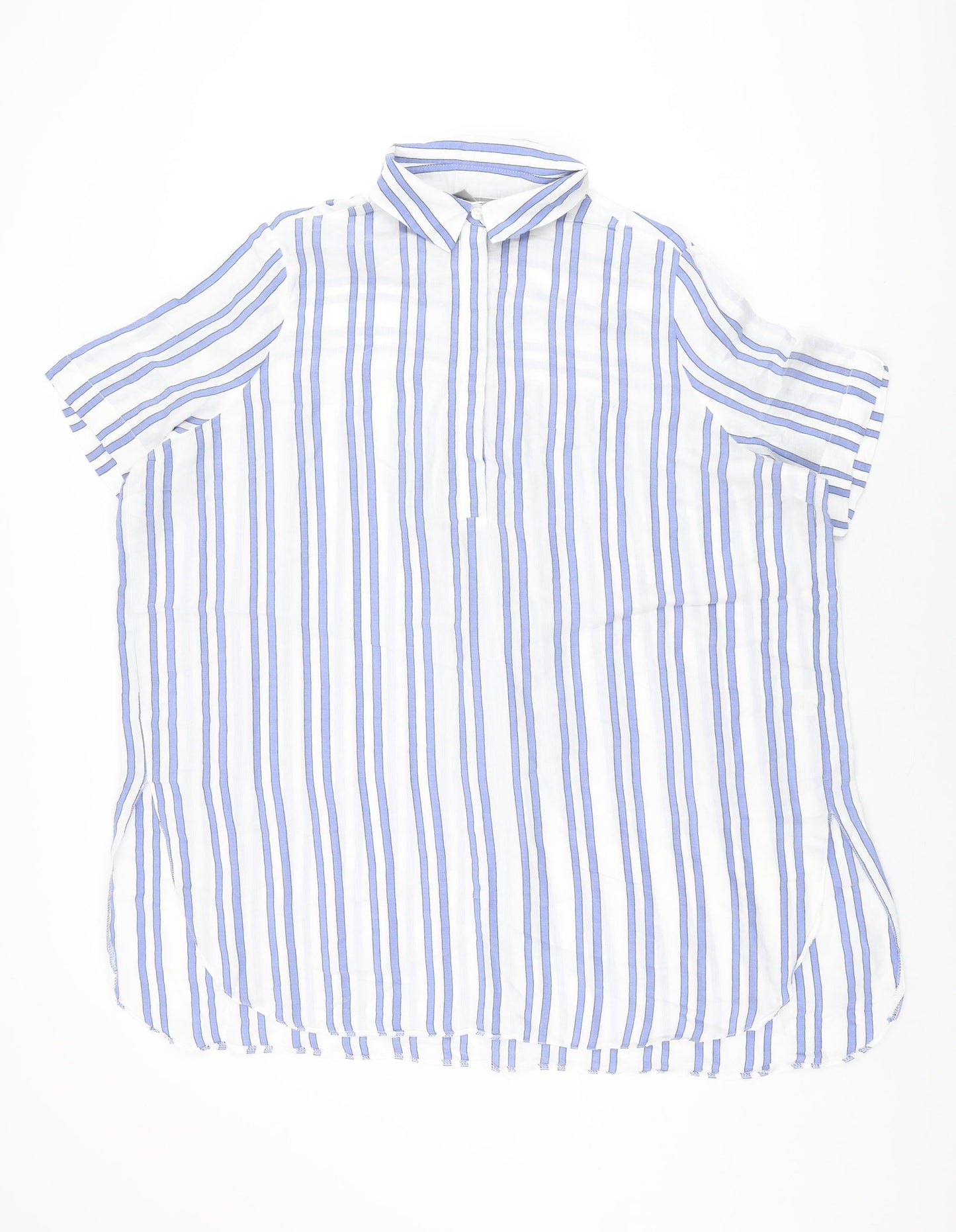 ASOS Womens White Striped Cotton Cover Up Size 20