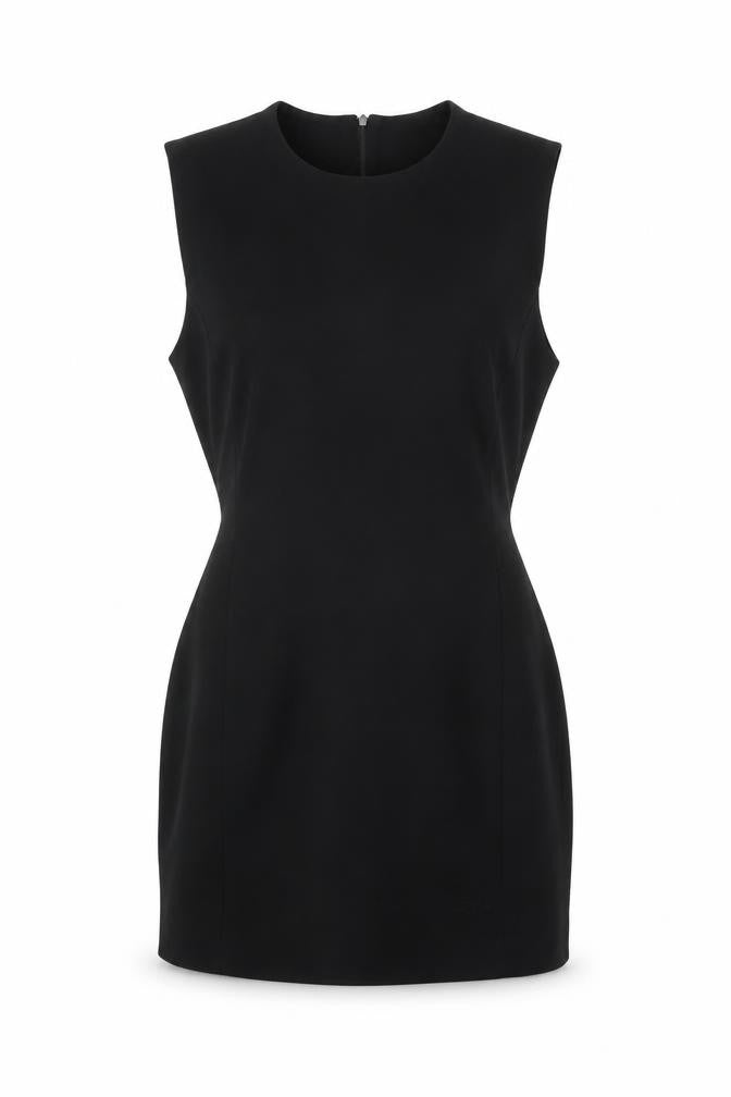 Zara Womens Black Polyester Mini Size S Round Neck Zip