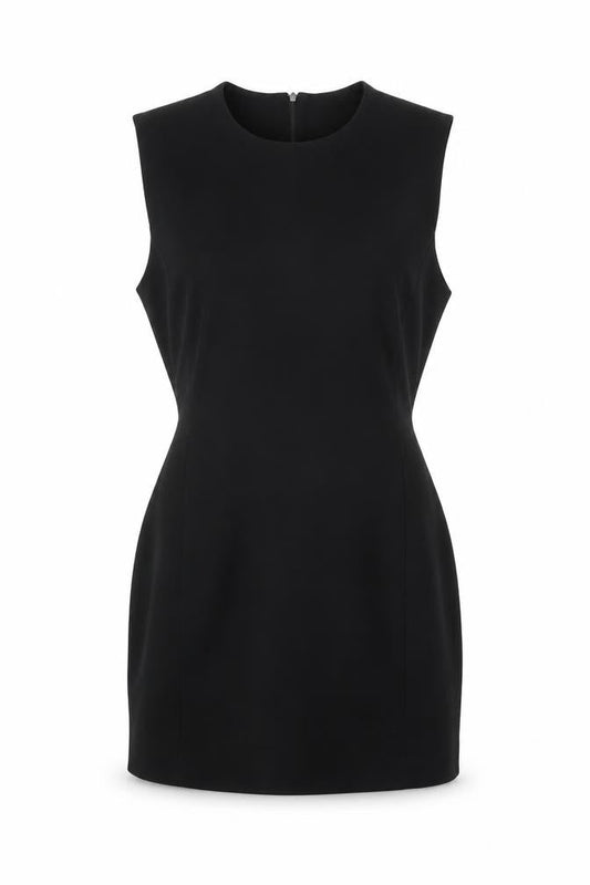 Zara Womens Black Polyester Mini Size S Round Neck Zip