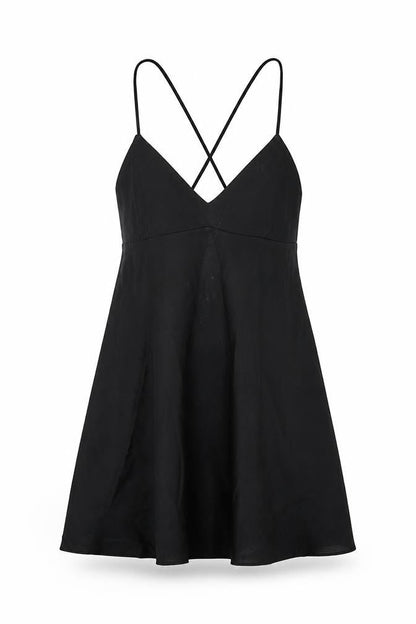 Zara Womens Black Acetate Mini Size L V-Neck Pullover
