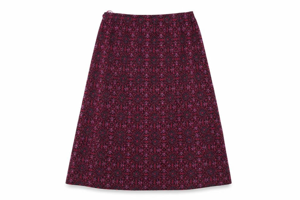 AMARANTO Womens Pink Geometric Polyester Flare Skirt Size 12