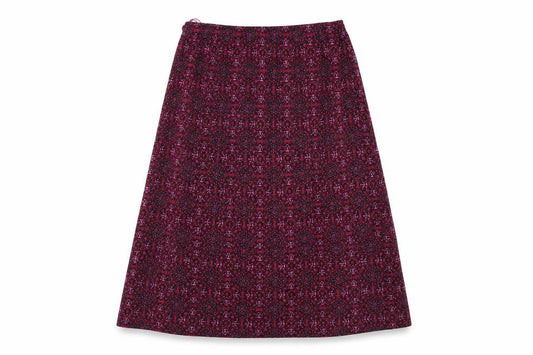 AMARANTO Womens Pink Geometric Polyester Flare Skirt Size 12
