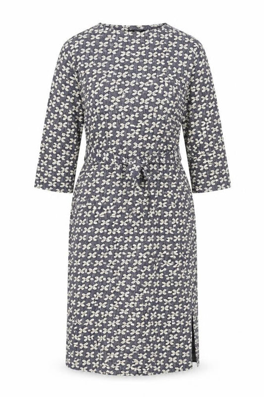 NEXT Womens Blue Floral Polyester Shift Size 16 Round Neck Pullover