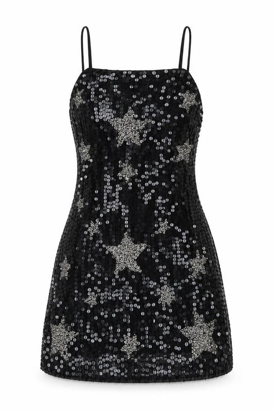 Nasty Gal Womens Black Polyester Mini Size 10 Square Neck Zip