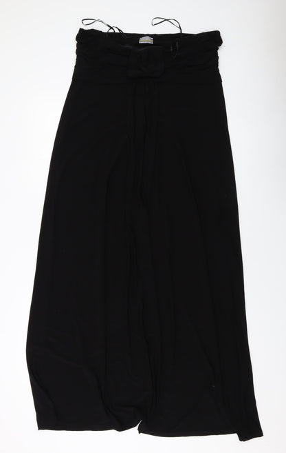 Additional front view of Roman women’s black polyester a-line, size UK 16, off the shoulder pullover
