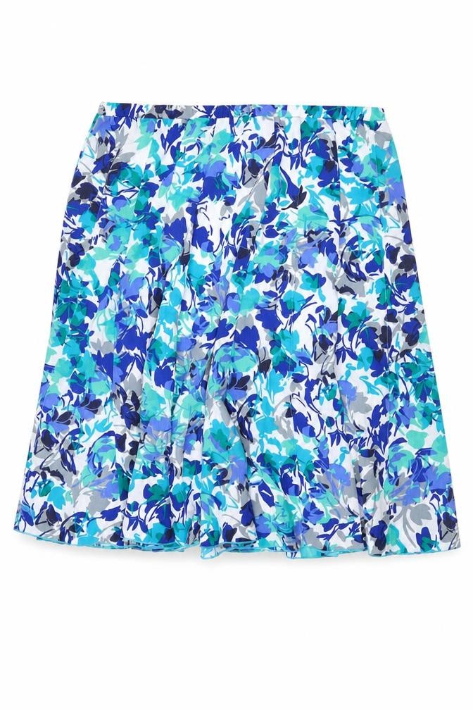 Afibel Womens Multicoloured Geometric Polyester A-Line Skirt Size 22